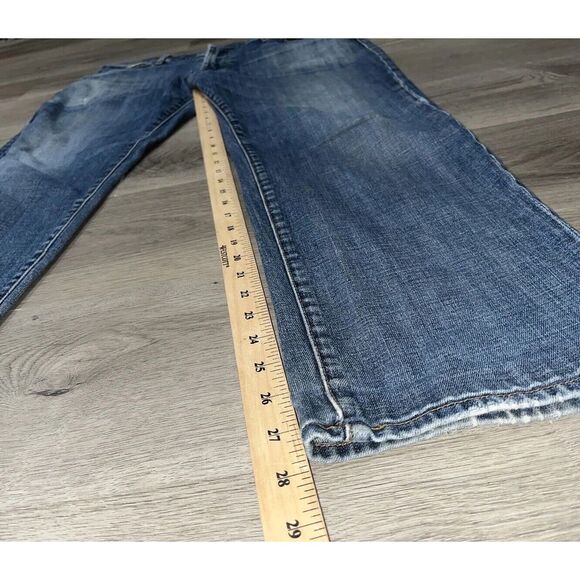 7 For All Mankind Men's Blue Cotton Blend Slimmy Stretch Denim Jeans Size 38x28 - Picture 8 of 11